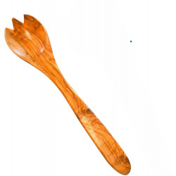 Fourchette en bois d'olivier faite à la main