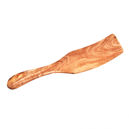 Spatule à Gâteau en Bois d'Olivier – Fabriquée Artisanalement – Élégance et Précision – Olivéthique