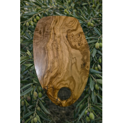 Planche à Découper Irrégulière en Bois d'Olivier – Fabriquée Artisanalement – Élégance et Originalité – Olivéthique