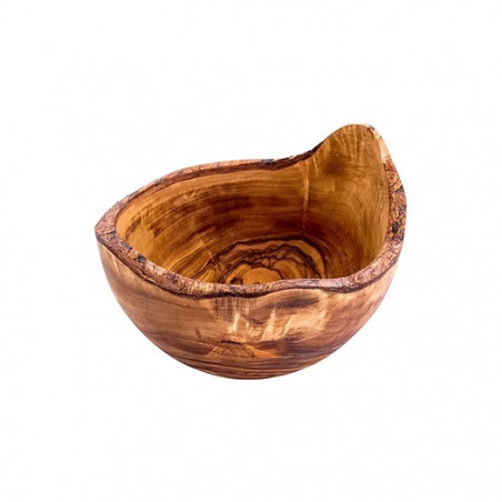 Bol rustique en bois d'olivier fait à la main