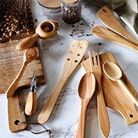 Ustensiles en bois d’olivier